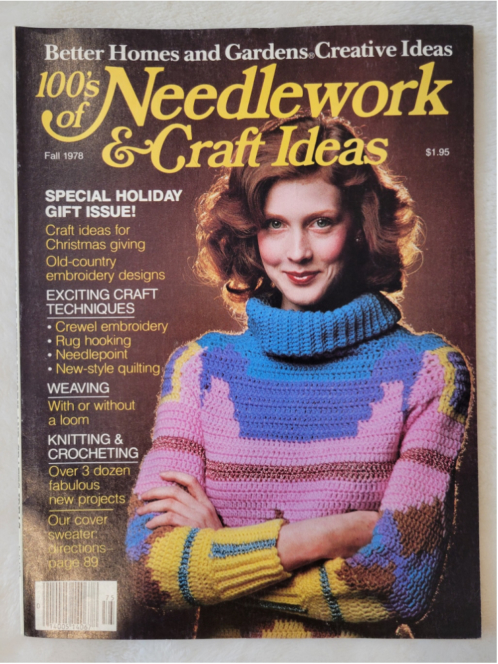 Vintage 1978 Better Homes Gardens Needlework Craft Ideas Magazine Fall Holiday